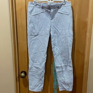 GAP Skinny Ankle Textured Work Pants
